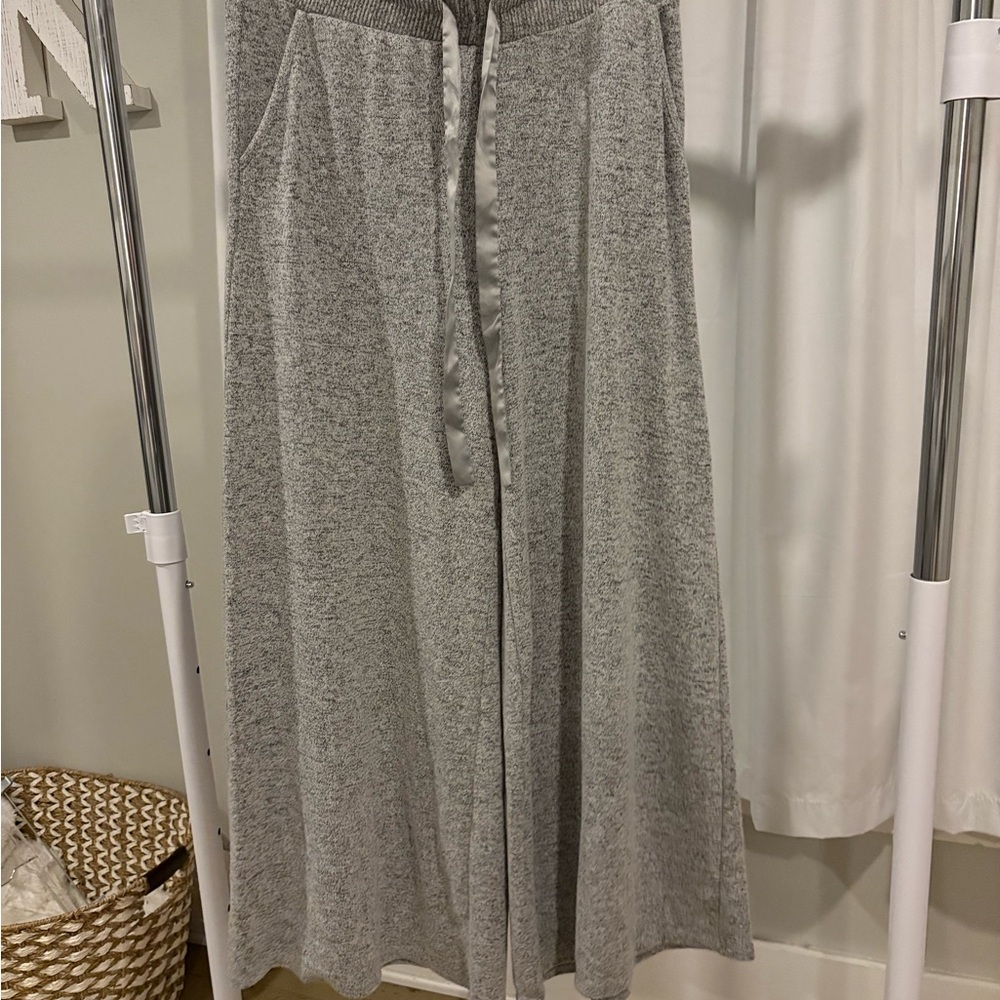 Gray Wide-Leg Pants